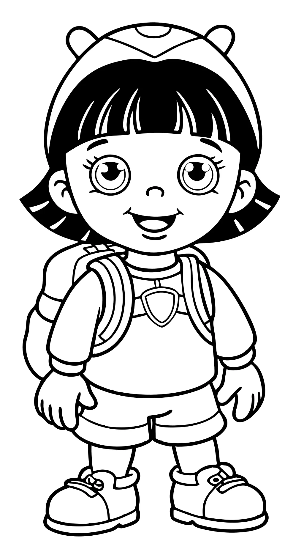 printable coloring pages of dora the explorer